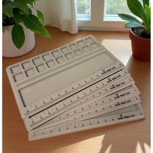 6 Vtg GEM MALL USA Bead Board Bracelet Necklace Beading Tray Jewelry Making‎